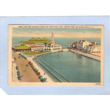New Jersey Ocean Grove Birds Eye View Showing Casino & North End Hotel Asb~1981