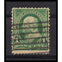 Used 279 1c Benjamin Franklin Just Clears RA1472