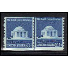1520 10c Jefferson Memorial Average MNH CLP QA0139