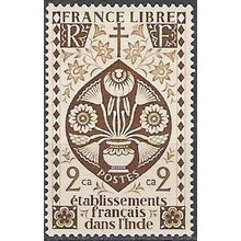 Etablissements Français dans l´Inde 1942 Michel 219 Neuf ** Cote (2006) 0.60 €