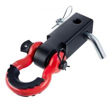 2" Trailer Shackle Hitch Receiver D-Ring Recovery for Truck Jeep 44100 lbs
