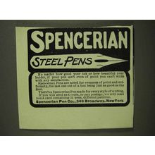 1907 Spencerian Steel Pens Ad