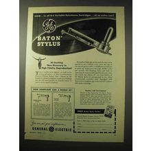 1950 General Electric Baton Stylus Ad - Discovery