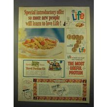 1963 Quaker Life Cereal Ad - Learn To Love Life!