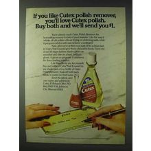 1978 Cutex Polish Remover and Nail Enamel Ad