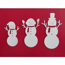 9 x Tonic Die Cuts Snowman Family Trio