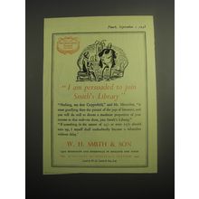 1948 W.H. Smith & Son Bookshop Ad - I am persuaded to join Smith's library