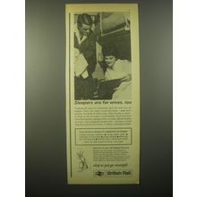 1965 British Rail Ad - Sleepers are for wives, too
