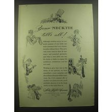 1944 Saks Fifth Avenue Neckties Ad - Your necktie tells all
