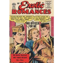 Exotic Romances 1950s Love Comic Book Military Romance Postcard