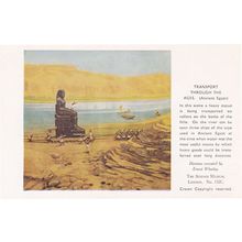 Transport Through The Ages Ancient Egypt Nile Old Postcard