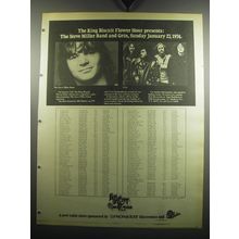 1974 The King Biscuit Flower Hour Advertisement - The Steve Miller Band and Grin