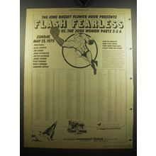 1975 The King Biscuit Flower Hour Ad - Flash Fearless vs. The Zorg Women