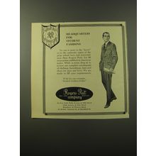 1960 Rogers Peet Fashion Ad - Headquarters for student fashions