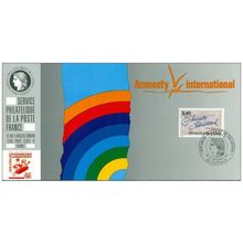 081 Carte officielle Exhibition Puteaux 1991 France FDC Amnesty International