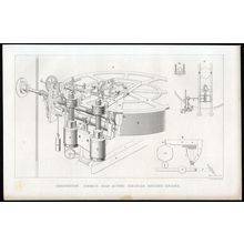 GRADUATION. SIMMS’S SELF ACTING CIRCULAR DIVIDING ENGINE 1851 VICTORIAN PRINT