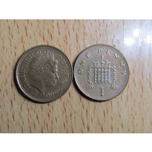 GB 2000 Elizebeth II Decimal 1p Coin