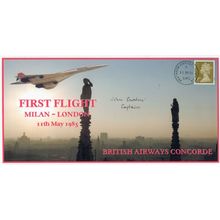 John Chorley Milan Concorde Pilot RAF Comet IV Argonaut Hand Signed FDC