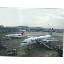 BOEING 757 AIRCRAFT THOMAS COOK AIR AT BIRMINGHAM AIRPORT PUBLISHED IN 200OS