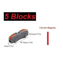 5 x SPL-1 Interconnecting Electrical Terminal Block Connectors