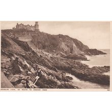 EC951 DOUGLAS - EN ROUTE TO ONCHAN HEAD . PRINTED POSTCARD