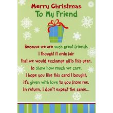 Merry Christmas To My Friend - Christmas Greeting Card - 21118