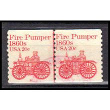 Used 1908 20c Fire Pumper Fine CNP Left 9 PA0567