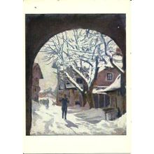 Art WINSTON CHURCHILL The Messenger Postcard (Soho Gallery 355)