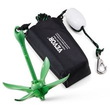 Kayak Anchor Kit, 3.5 lb Paddle Board Anchor Kit with 26.2 ft/8 m Rope and B...