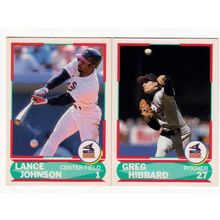 2 1990 Score Young Superstars White Sox RC rookie cards #20 Hibbard, #38 Johnson