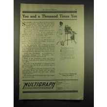1917 Multigraph Ad - You and a Thousand Times You