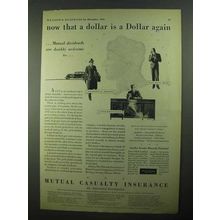 1931 Mutual Casualty Insurance Ad - That Dollar