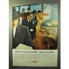 1964 TWA Airlines Ad - Just a Great Flight