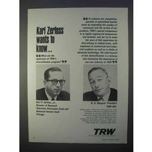 1966 TRW Inc. Ad - Karl Zerfoss Wants to Know