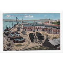 Dockyard Workshops and Waterfront Gibraltar Postcard