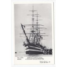 Ship Amergio Vespucci at Portsmouth Dockyard 1982 Postcard Pamlin Prints SM2630