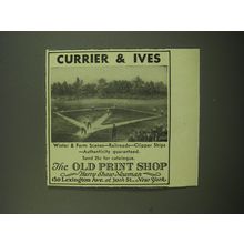 1949 The Old Print Shop Advertisement - Currier & Ives