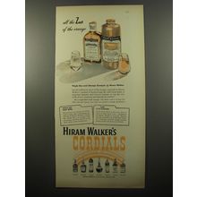 1950 Hiram Walker's Orange Curacao Ad - All the zest of the orange