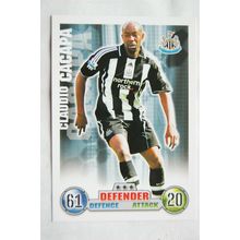 2007/08 Topps Match Attax Trading Card - Claudio Cacapa, Newcastle United
