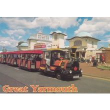 Train Passing Jim Davidson Live Poster Great Yarmouth Postcard