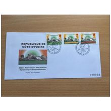 Côte d'Ivoire 2003 FDC Relations Sino-Ivoiriennes Joint issue Mi. 1300 - 1302