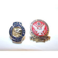 US Golf Association Volunteer National Rifle Association Lifetime Member Pins