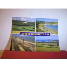 multiview, AROUND WEYMOUTH BAY, DORSET. used postcard by J Salmon. 1998 pm =