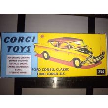 Corgi - No234 Ford Consul - Yellow Replica / Copy Box only