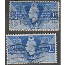 1946 George VI. Victory. 2.1/2d Value. Fine Used