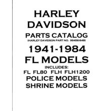 HARLEY-DAVIDSON ELECTRA GLIDE FL MODELS PARTS CATALOG 1941-1984 MOTORCYCLE ENG
