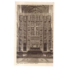 ST ALBANS ABBEY High Altar Screen early 20th c. unused postcard Gibbs Bamforth =