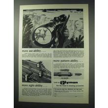 1964 Lyman Ad - Scopes, Sights and Cutts Compensator