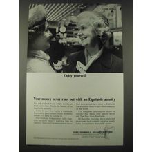1965 Equitable Insurance Ad - Enjoy Yourself