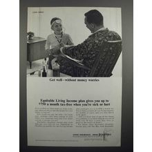 1965 Equitable Insurance Ad - Get Well Without Worries
